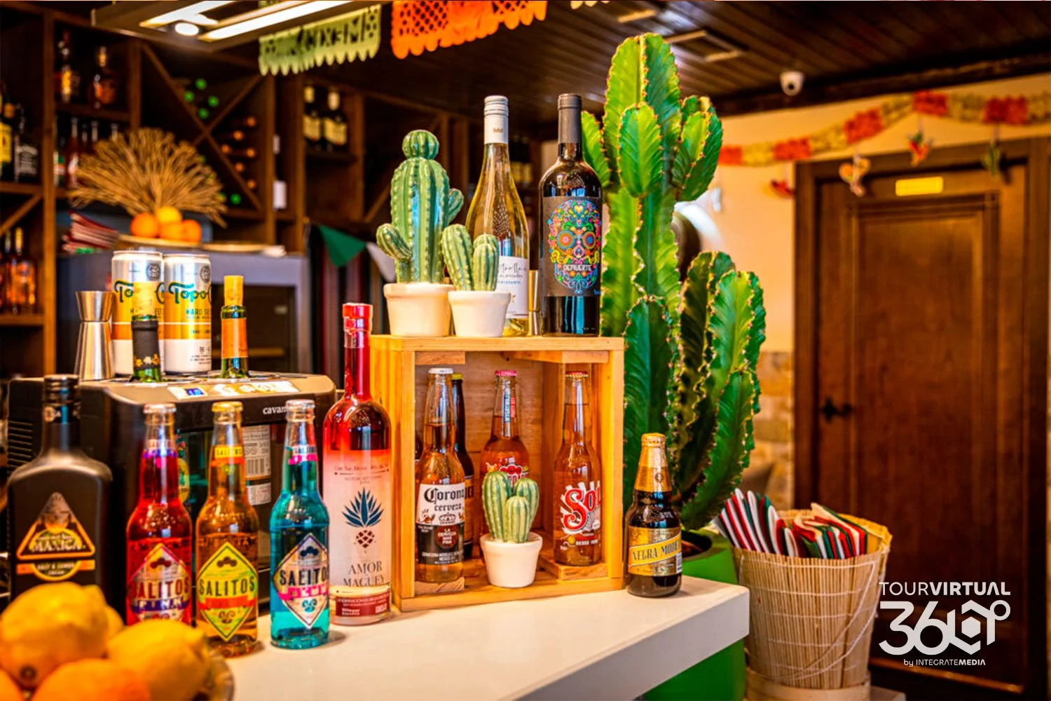 Vista del restaurante mexicano Antojitos