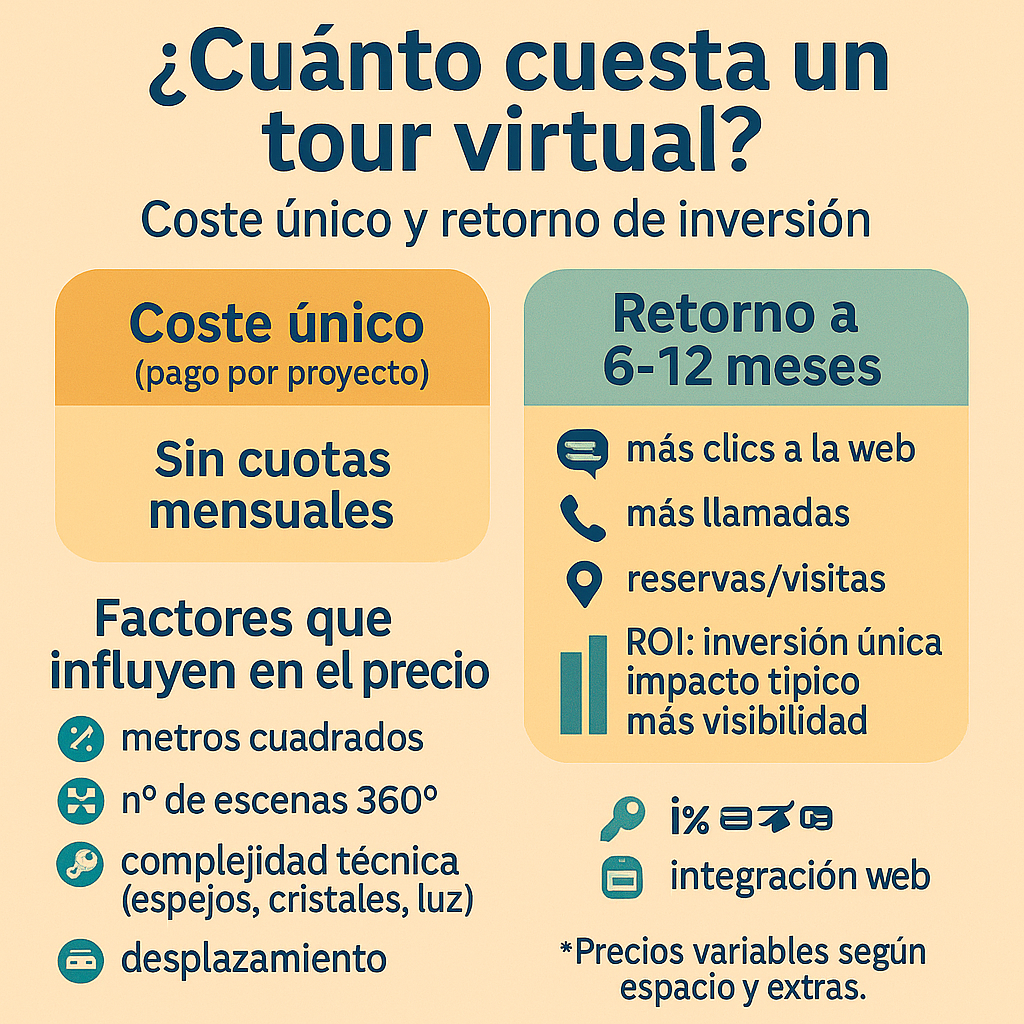 Coste de un tour virtual y ROI